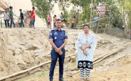 ভোগাই নদীতে অভিযান১৫টি বাঁশের মাচা ও অসংখ্য পাইপ ধ্বংস করা হয়