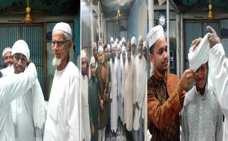 তজুমদ্দিনে অর্ধশতাধিক  কোরআনে হাফেজকে পাগড়ি প্রদান