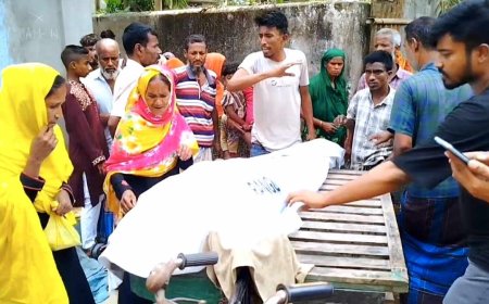 জামালপুর শহরের হাটচন্দ্রায় মাকে কুপিয়ে হত্যা করেছে মাদকাসক্ত পুত্র