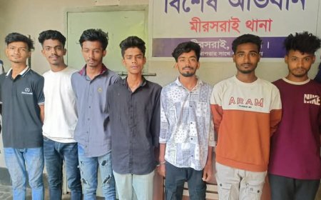 মিরসরাইয়ে ছিনতাইকারীর ৭ সদস্য আটক