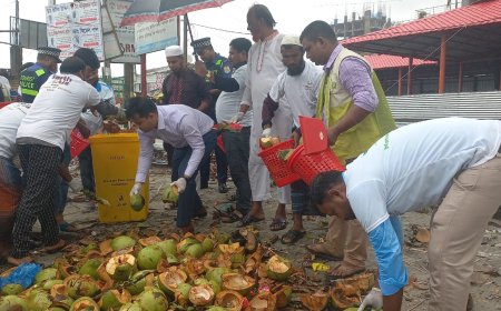 কুয়াকাটায় বিশ্ব পরিবেশ দিবস উপলক্ষে পরিচ্ছন্নতা অভিযান ও আলোচনা সভা