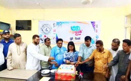 মীরসরাইয়ে গ্লোবাল টেলিভিশনের তৃতীয় বর্ষপূর্তি উদযাপন