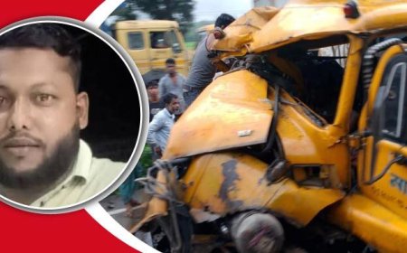 মিরসরাইয়ে দাঁড়িয়ে থাকা ট্রাকের পেছনে আরেক ট্রাকের ধাক্কায়, চালক নিহত