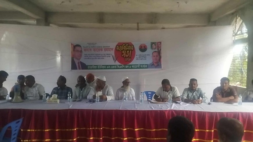 বিএনপির ৩১ দফা বাস্তবায়ন ও সংগঠন সুসংগঠনের লক্ষ্যে মতবিনিময়  সভা অনুষ্ঠিত