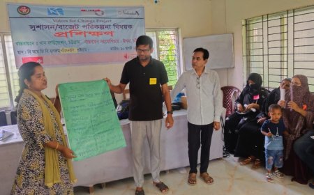 মীরসরাইয়ে “ভয়েজ ফর চেঞ্জ” সুশাসন, বাজেট পরিকল্পনা বিষয়ক কর্মশালা অনুষ্ঠিত