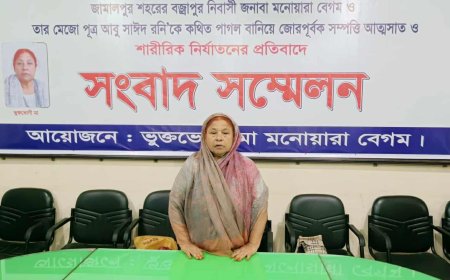 জামালপুরে নিজ সন্তানদের হাতে শারিরিক নির্যাতনে শিকার হবার অভিযোগ এক বৃদ্ধা মায়ের