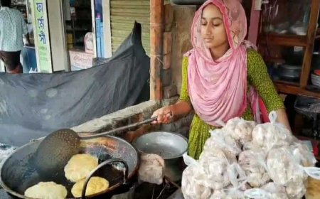 ভোরে হোটেল, দুপুরে কলেজ: বাবার হাত ধরেই ডাক্তার হওয়ার স্বপ্ন বুনছেন কালাইয়ের নাসরিন