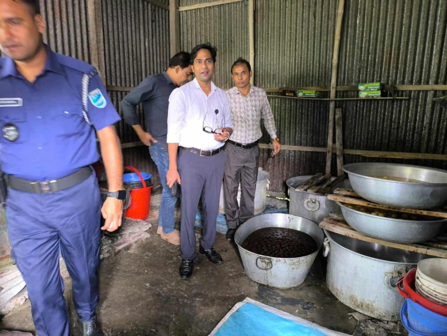 কিশোরগঞ্জে নিরাপদ খাদ্য আইনে অভিযান জেল হাজতে এক ও জরিমানা আদায় 