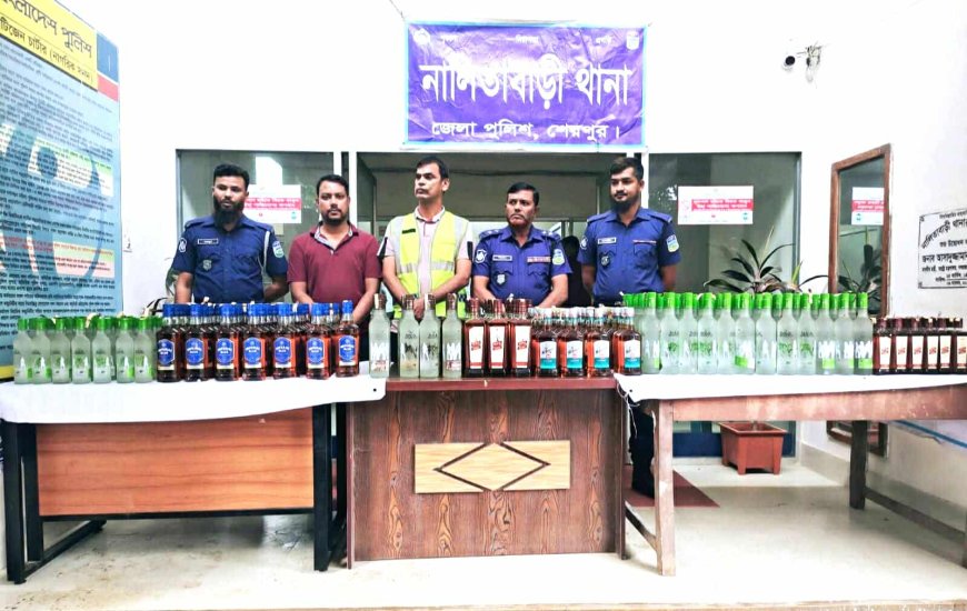 শেরপুরে ভারতীয় মদসহ প্রাইভেটকার জব্দ চালক গ্রেপ্তার