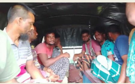 সুন্দরবন সাতক্ষীরা রেঞ্জের গভীর অভয়ারণ্য এলাকায় অবৈধভাবে মৎস্য শিকারের অভিযোগে আট জেলে আটক