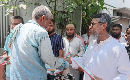 সাভার বিএনপির ৩১ দফা বাস্তবায়নে গণসংযোগ