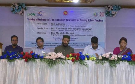 জীবনের সাথে খাদ্যের সম্পর্ক অবিচ্ছেদ্য: নিরাপদ খাদ্যের চেয়ারম্যান মোঃ জাকারিয়া 