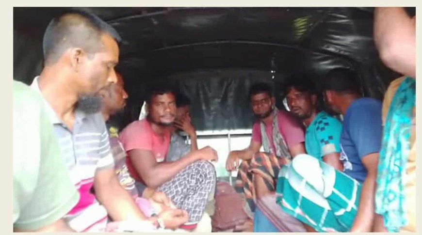 সুন্দরবন সাতক্ষীরা রেঞ্জের গভীর অভয়ারণ্য এলাকায় অবৈধভাবে মৎস্য শিকারের অভিযোগে আট জেলে আটক