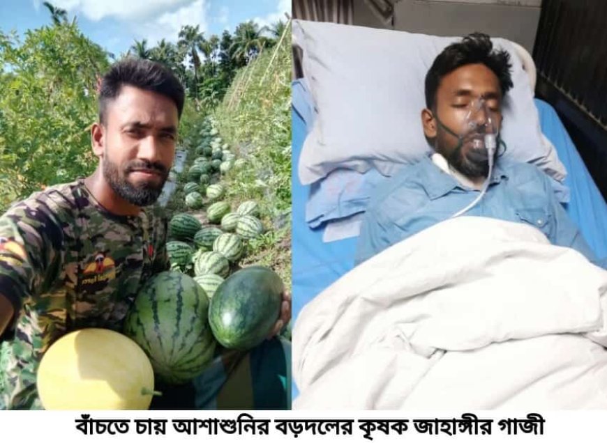 সাতক্ষীরার আশাশুনির হতদরিদ্র কৃষক জাহাঙ্গীরকে বাঁচাতে সাহায্যের আকুতি