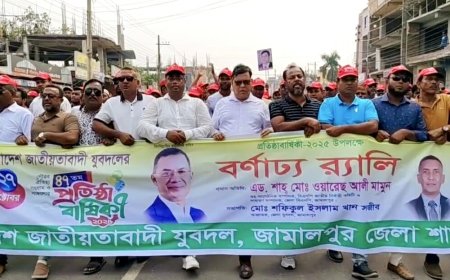জামালপুরে যুবদলের ৪৭ তম প্রতিষ্ঠাবার্ষিকীতে বর্ণাঢ্য র‍্যালী ও আলোচনা সভা 