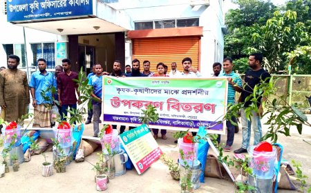 শেরপুরের নালিতাবাড়ীতে পতিত জমি ও বসতবাড়ির আঙ্গিনায় কৃষক-কৃষাণী প্রশিক্ষণ