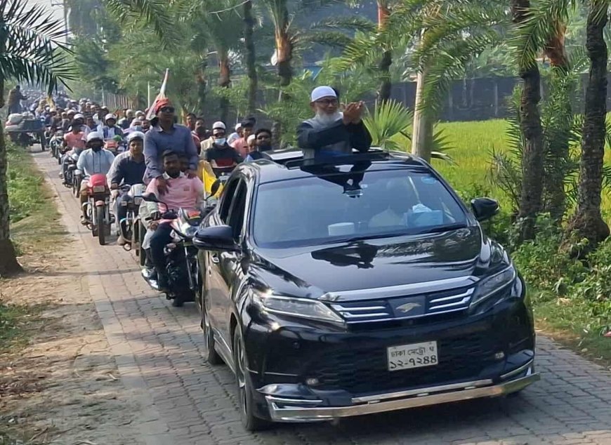 সন্ত্রাস, দুর্নীতি, ক্ষুধা ও দারিদ্রমুক্ত দেশ গড়তে সাতক্ষীরায় জামায়াতের বর্ণাঢ্য মোটরসাইকেল র‌্যালি