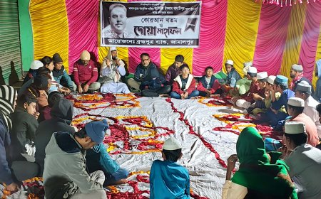 সাংস্কৃতিক ব্যক্তিত্ব প্রয়াত জাকিউল ইসলাম খান টিপুর রুহের মাগফেরাত কামনায় দোয়া ও মিলাদ মাহফিল অনুষ্ঠিত