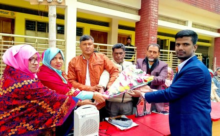 গোপালপুরে বার্ষিক পরীক্ষার ফল প্রকাশ ও কৃতি শিক্ষার্থীদের সংবর্ধনা