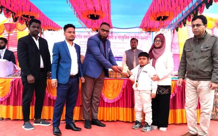 শেরপুরের ঝিনাইগাতী স্কুলের বার্ষিক ফলাফল,পুরস্কার বিতরণ আয়োজন অনুষ্ঠিত হয়েছে