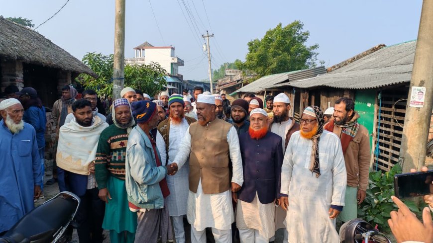 কয়রায় জামায়াত নেতা আবুল কালাম আজাদের নির্বাচনী  গণসংযোগ