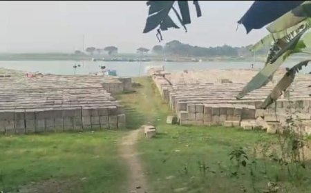 কিশোরগঞ্জের হাওরে পানি উন্নয়ন বোর্ডের ১০ কোটি টাকার বাঁধ নির্মাণ ৭৬ শতাংশ কাজ সম্পন্ন