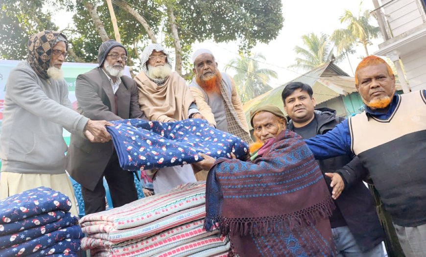 জামালপুরে ৫ শতাধিক শীতার্তদের মাঝে শীতবস্ত্র বিতরণ