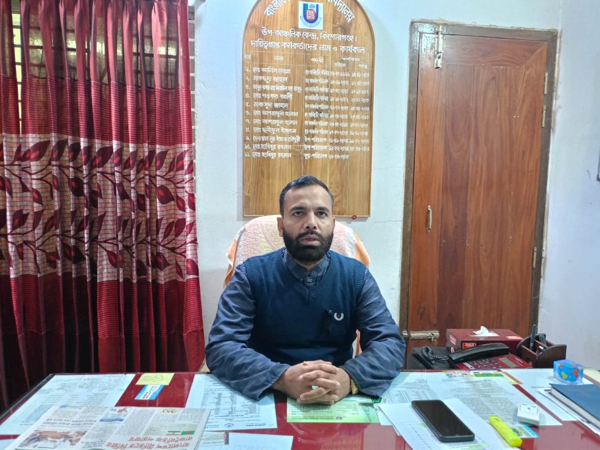 কিশোরগঞ্জে ভারী শৈত্য প্রবাহের  মাঝেও নিরবিচ্ছিন্ন  ভাবে  সেবা দিচ্ছেন বাউবি