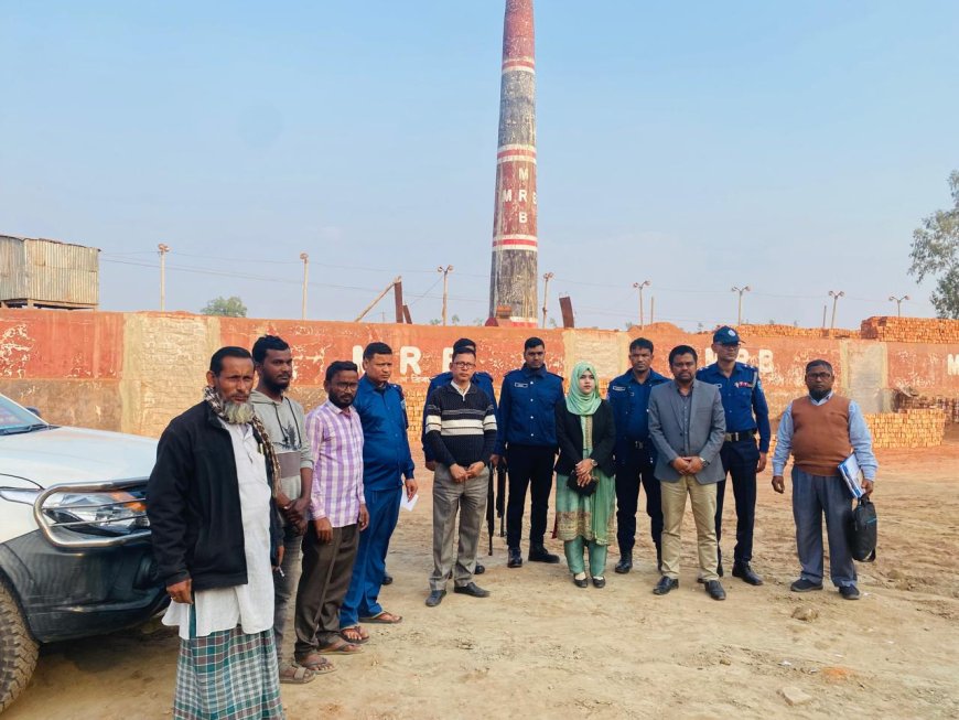 উলিপুরে ২ ইটভাটাকে ১ লাখ ৮০ হাজার টাকা জরিমানা