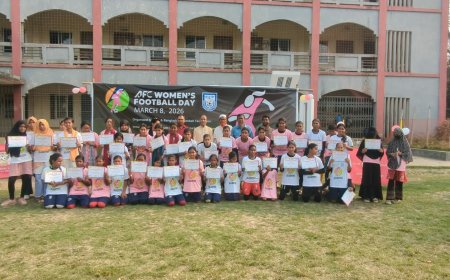 এএফসি ওমেন্স ফুটবল ডে উপলক্ষে গোপালপুরে ফুটবল ফেস্টিবল অনুষ্ঠিত