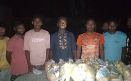 বেরীপটল পশ্চিম পাড়া সামাজিক সেবা সংগঠন  উদ্যোগে ঈদ সামগ্রী বিতরণ