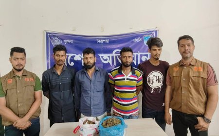 সাভারে গাঁজাসহ  ৪ জন গ্রেফতার