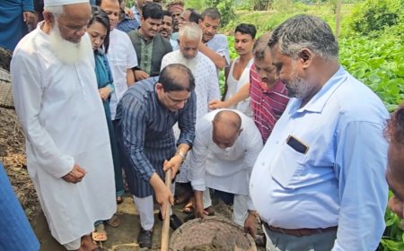মাদারীপুরের ২টি খাল খনন কাজের উদ্বোধন করলেন এমপি খোকন তালুকদার
