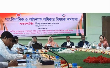 সাতক্ষীরায় সাংবিধানিক ও আইনগত অধিকার বিষয়ক কর্মশালা অনুষ্ঠিত