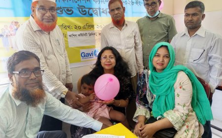 বাসাইলে হাম-রুবেলা টিকাদান ক্যাম্পেইনের উদ্বোধন