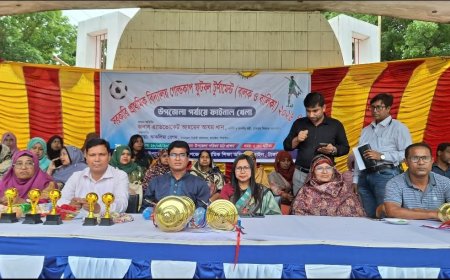 বাসাইলে প্রাথমিক বিদ্যালয় গোল্ডকাপ ফুটবল টুর্নামেন্টের ফাইনাল খেলা অনুষ্ঠিত