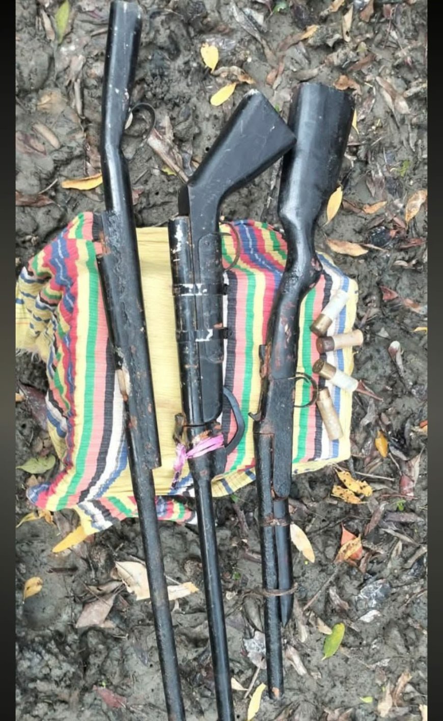 সুন্দরবন সাতক্ষীরা রেঞ্জে বনবিভাগের অভিযানে তিনটি দেশীয় বন্দুক ও চার রাউন্ড গুলি জব্দ