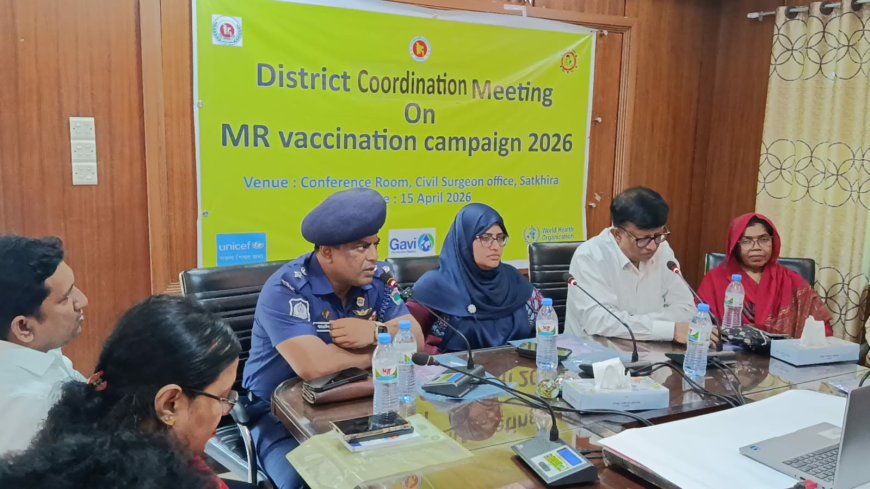 সাতক্ষীরায় ১ লাখ ৭৭ হাজার শিশুকে দেয়া হবে হামের টিকা