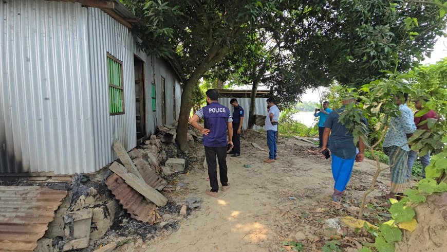 মাদারীপুরের কালকিনিতে বসতঘরে অগ্নিসংযোগ, ভাংচুর ও লুটপাটের অভিযোগ