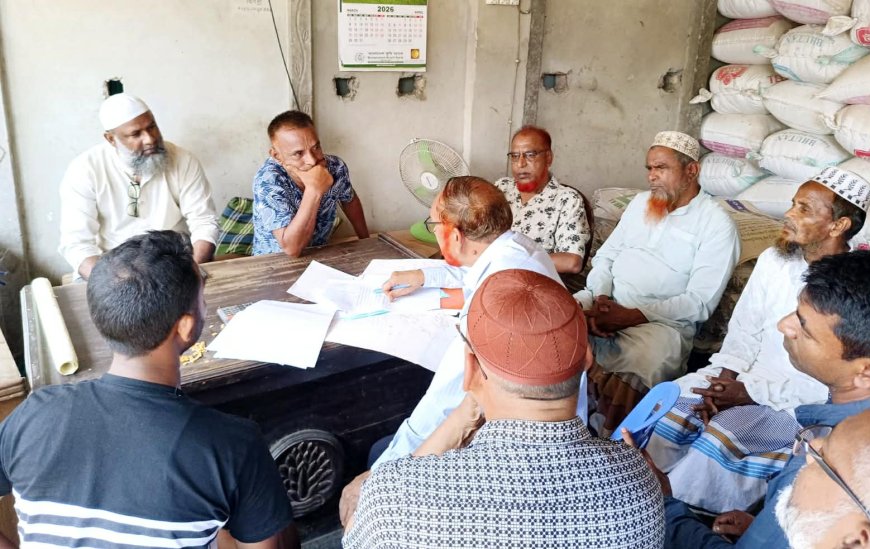 মাহমুদপুরে জমি বিরোধে আদালতের নির্দেশে মাঠে কমিশনের তদন্ত