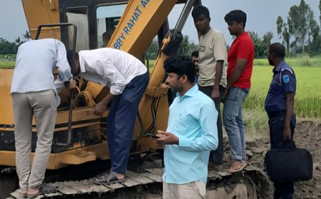 বাসাইলে অবৈধভাবে মাটি কাটায় এক লাখ টাকা জরিমানা