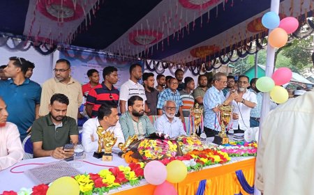 কিশোরগঞ্জে যুব জাগরণ  ফুটবল টুর্নামেন্ট সিজন-২ এর উদ্বোধন করলেন এমপি মাজহারুল ইসলাম