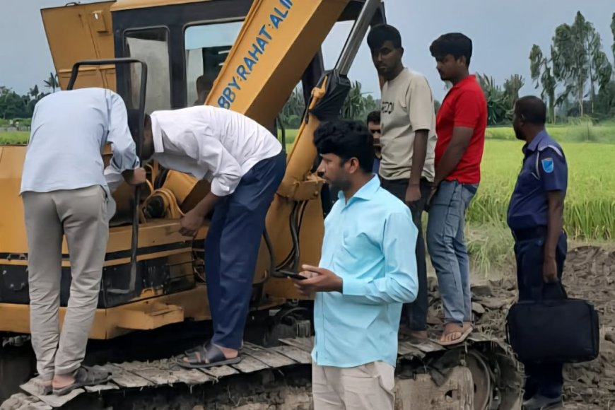 বাসাইলে অবৈধভাবে মাটি কাটায় এক লাখ টাকা জরিমানা