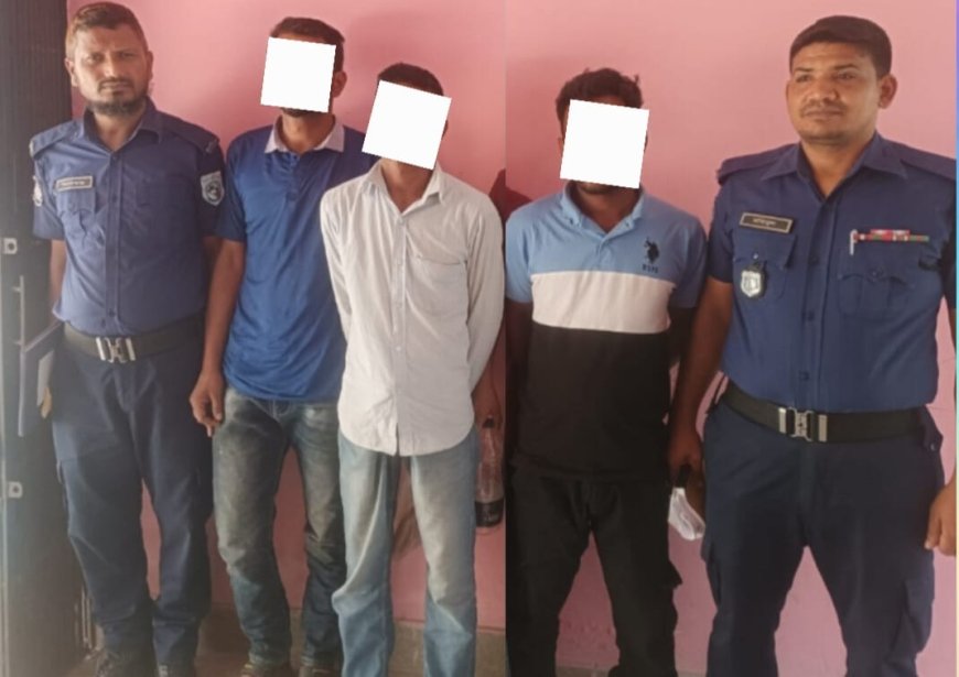 পীরগঞ্জে চোলাই মদ ও টাপেন্টা ট্যাবলেটসহ ৩ জন আটক