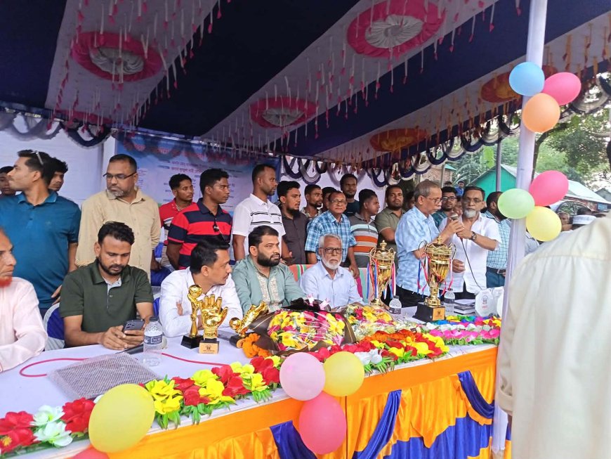 কিশোরগঞ্জে যুব জাগরণ  ফুটবল টুর্নামেন্ট সিজন-২ এর উদ্বোধন করলেন এমপি মাজহারুল ইসলাম
