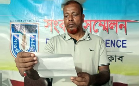 শহরের পলাশপোলে পৈত্রিক দোকানঘর অবৈধভাবে দখলের উদ্দেশ্যে হামলা, ভাংচুর ও মারপিটের প্রতিবাদে সংবাদ সম্মেলন