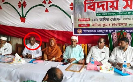 মহিপুরের ডালবুগঞ্জে বিদায় অনুষ্ঠানে কোনঠাসা প্রবীণ শিক্ষক, সমালোচনার ঝড়