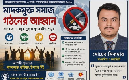মাদকরোধে সমন্বিত উদ্যোগের প্রয়োজন ;  সাংবাদিক সোয়েব সিকদার