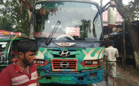 সাতক্ষীরার তালায় বাসচাপায় এক স্কুল শিক্ষার্থীর মৃত্যু
