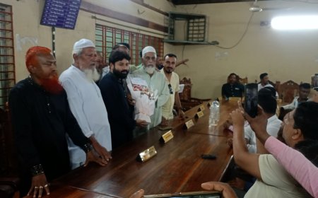 কিশোরগঞ্জে মোটরযান শ্রমিক ইউনিয়নের দায়িত্ব হস্তান্তর ও মরহুম সভাপতি হাবিবুর রহমানের স্মরণে দোয়া অনুষ্ঠিত